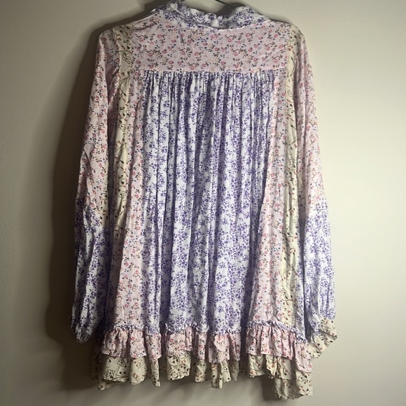 Free People Lost In You Patchwork Tunic Mini Dress - Picture 10 of 10